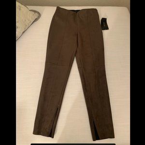 ZARA Faux Suede New w Tags Trousers in Olive